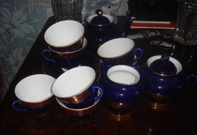 Чайный кобальтовый сервиз Санкт-Петербург