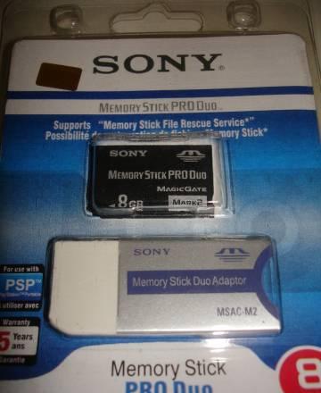 Карта памяти Pro Duo 8gb Санкт-Петербург