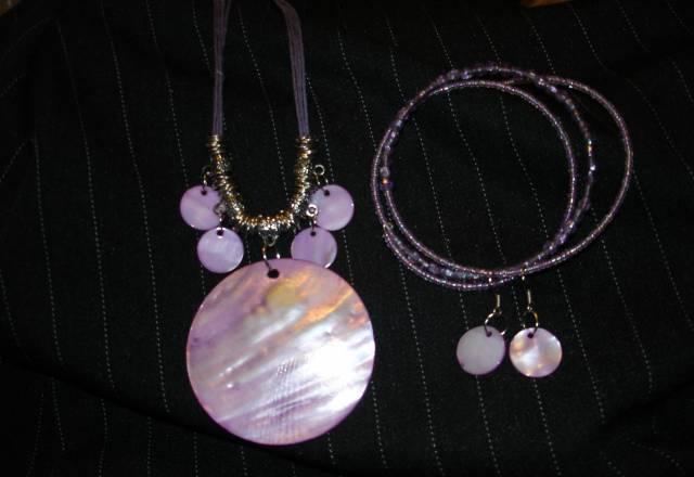 Сиреневый набор бижутерии Москва