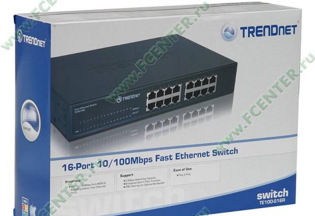 Swith trendnet "TE100-S16R"  Москва