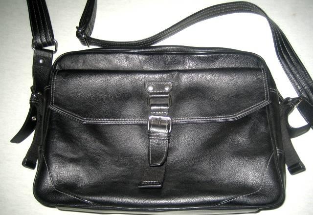 Мужская черная сумка элитной фирмы Picard нат кож Санкт-Петербург