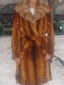 Шуба норковая с соболем Москва