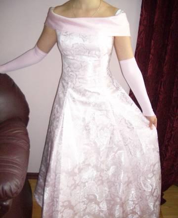 Свадебное платье, нежно розовое 42-44 размер Москва
