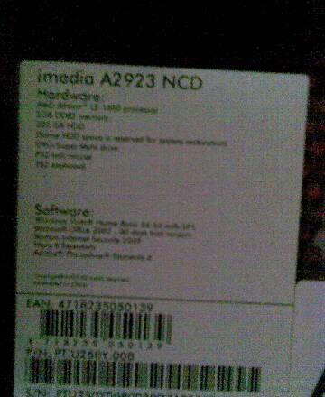 Винчестер Packard Bell imedia A2923 NCD Санкт-Петербург