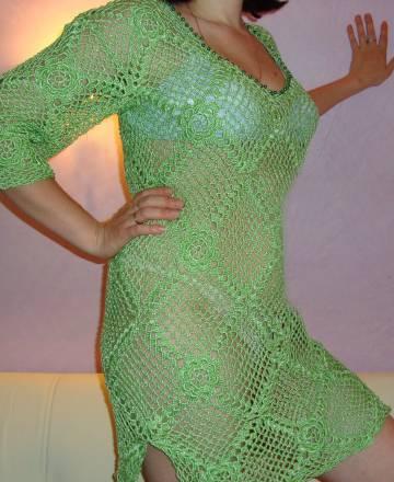 Пляжное платье- ручная работа Москва