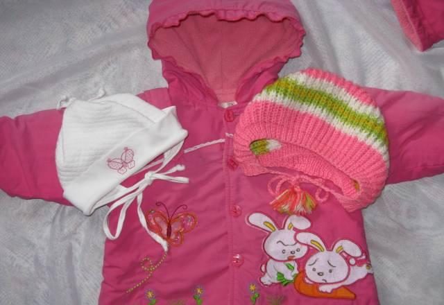 Комплект весна-осень на флисе+2 шапочки+варьки Москва