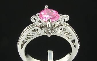 Кольцо с сапфиром и бриллиантами (размер 17) Москва