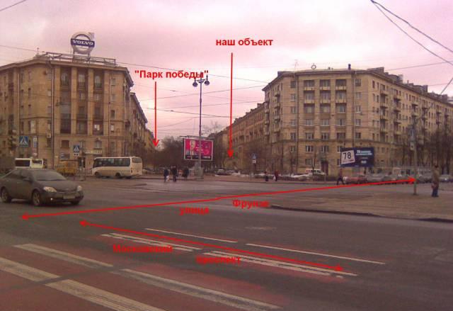 Фасадное 130 кв.м. ул. Победы, 17 Санкт-Петербург