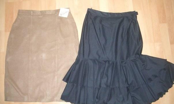 Юбки бежевая и черная Одинцово