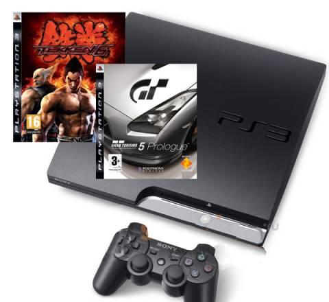 Playstation 3 (120GB) Slim Black Rus Москва