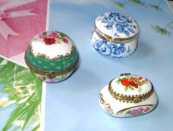 3 фарфоровые шкатулки Санкт-Петербург