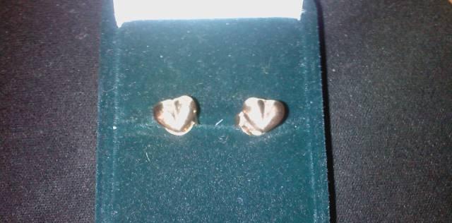 Золотые серьги " Сердечки " Санкт-Петербург