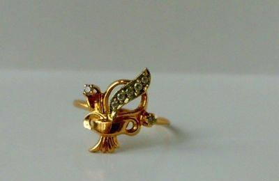 Кольцо из желтого и белого золота Балашов