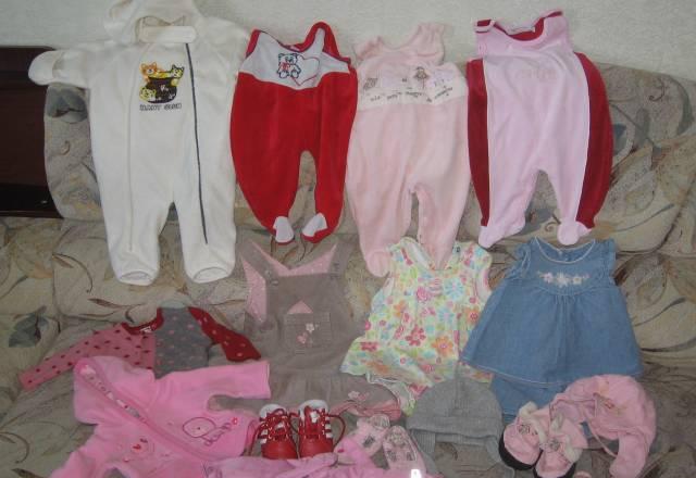 Пакет фирменных вещей на девочку 0-6 мес Москва