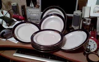 Тарелки кобальт Дулево  8 шт Москва