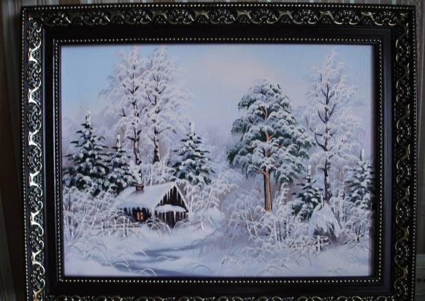 Картина "Зима" (Холст, масло) Москва