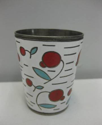 Стопка трёхцветная эмаль высота 5см Санкт-Петербург