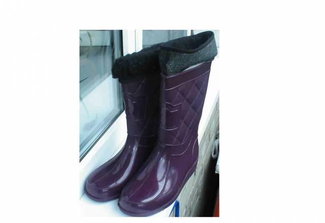 Сапоги резиновые женские новые со вкладышами 37-38 Москва