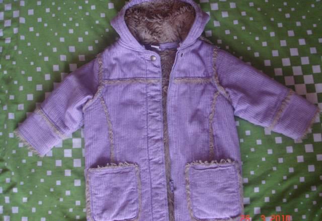 Вильветовое пальто д/с,маркировка 98см."adams" Санкт-Петербург