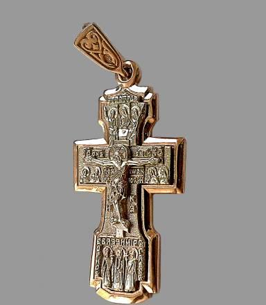 Крест золотой, 10,83гр Москва