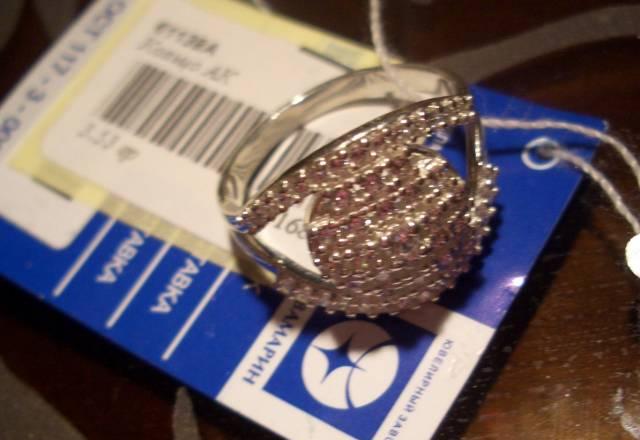 Кольцо, серебро 925, новое, р.18 Москва