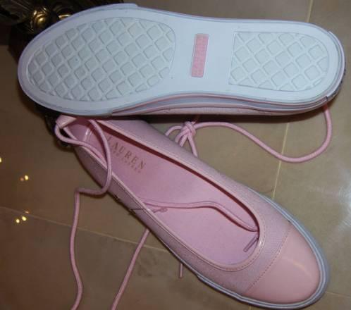 Туфли-балетки розовые новые Ralph Lauren след 25см Москва