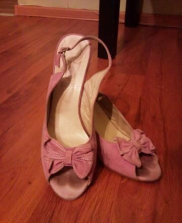 Босоножки + сумочка розовые замщевые бу Санкт-Петербург