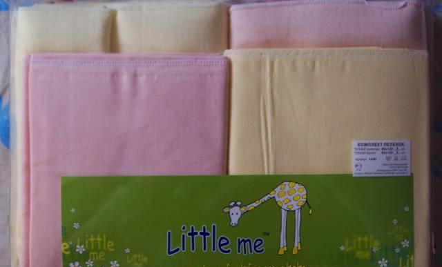 Комплект новых пеленок для девочки Москва