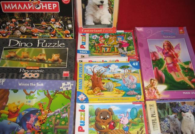 Пазлы + игры+ книжки -за копейки Москва
