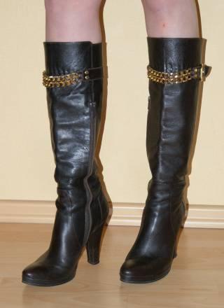 Сапоги кожаные фирмы Divarese Санкт-Петербург