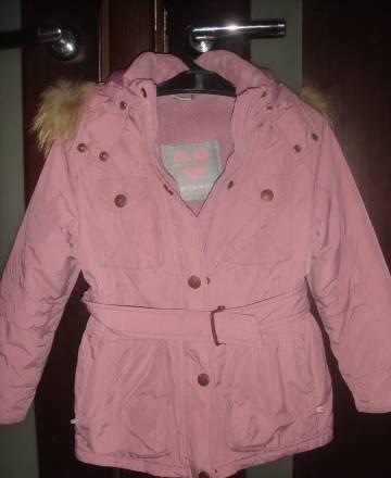 Зимняя куртка  ШАЛУНЫ для девочки, рост 122 Москва