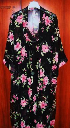 Халат и ночная рубашка шифоновые, новые, в коробке Москва