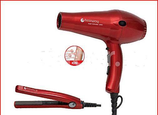 Фен Hairway Ruby Ceramic ionic и Гофре щипцы Babyl Москва