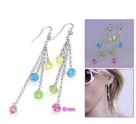 Серьги с кристаллами Сваровски Москва