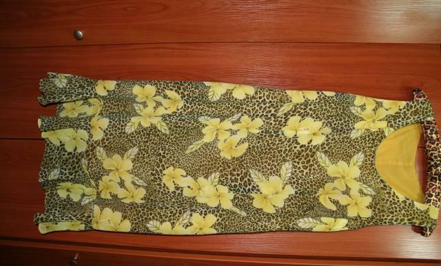 Эффектное вискозое платье с шарфом длина 106 см Москва