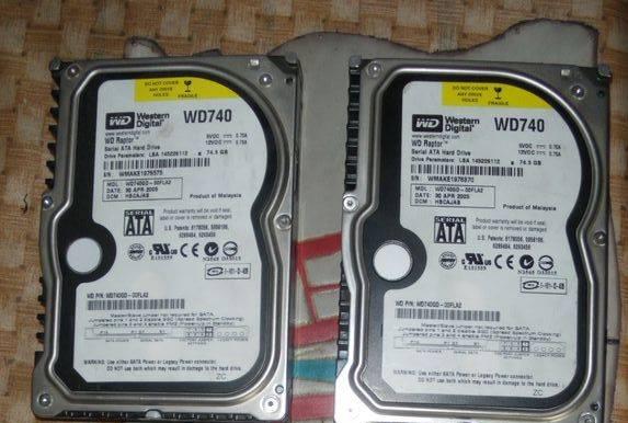 HDD WD740 Raptor 74,3 GB 10000rpm sata 2 шт Санкт-Петербург
