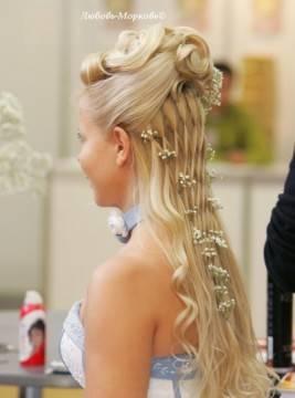 Свадебная и вечерняя прическа недорого Москва