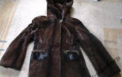 Шуба из стриженого бобра с норкой Москва