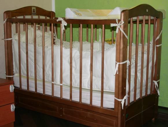 Кроватка+матрац+постельное белье Москва