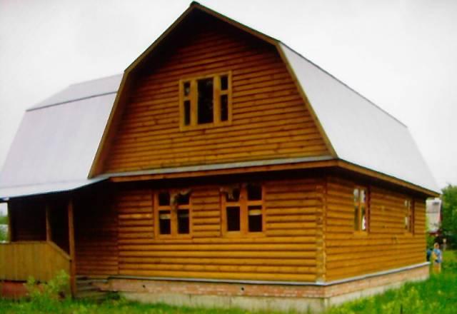 Новый 2эт. дом из оцилиндрованного бревна Куровское
