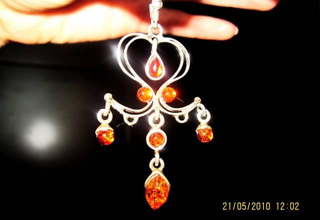 Серебряные Серьги с Янтарем Москва