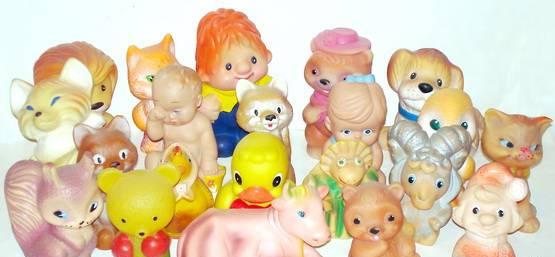 Коллекция резиновых игрушек. СССР Москва