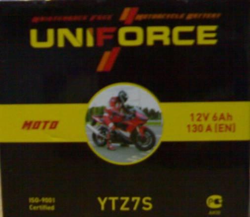 Аккумулятор YTZ 7S uniforce Москва