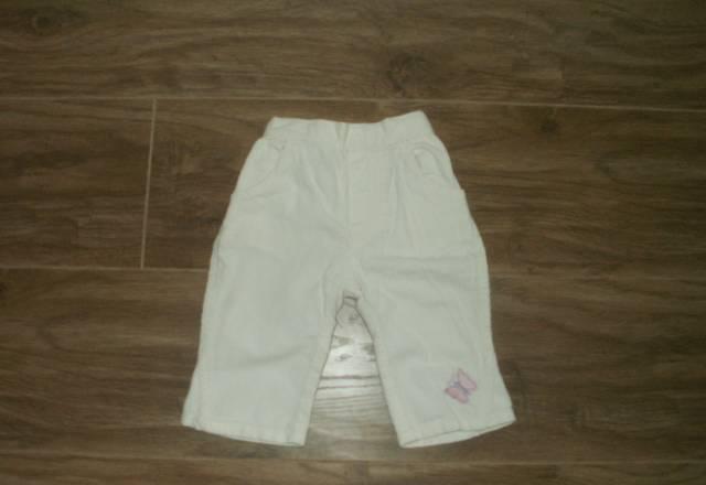 Брюки вельветовые белые на худенькую девочку 2-6 м Санкт-Петербург