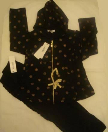 Костюм Dkny. Черный с золотыми кружочками. 7,8л Москва