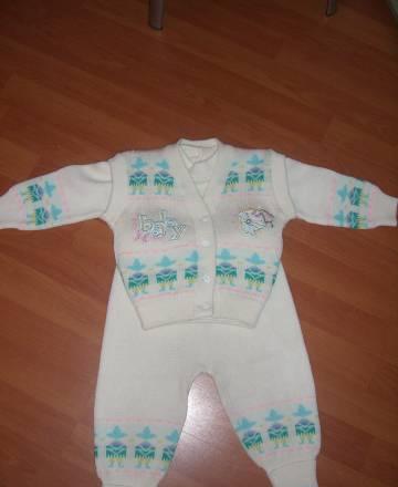 Костюмчик вязаный на 6-12 месяцев Москва