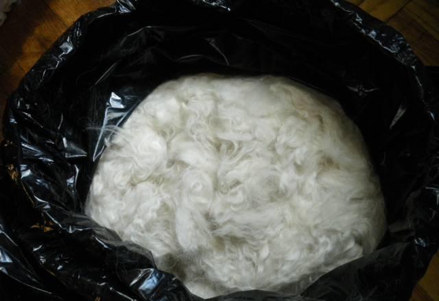 Собачья шерсть с белого пуделя Санкт-Петербург