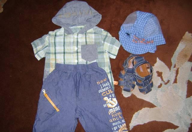 Комплект 74-80р+бандана+сандали 21р(14см) Москва