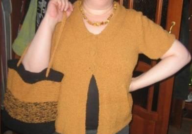 Вязаная кофта без рукавов. Размер 52-54 Пермь