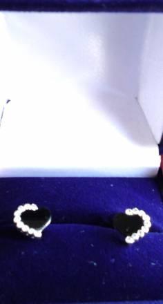 Сережки сердечки Москва